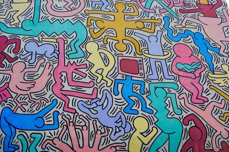 murales keith haring pisa